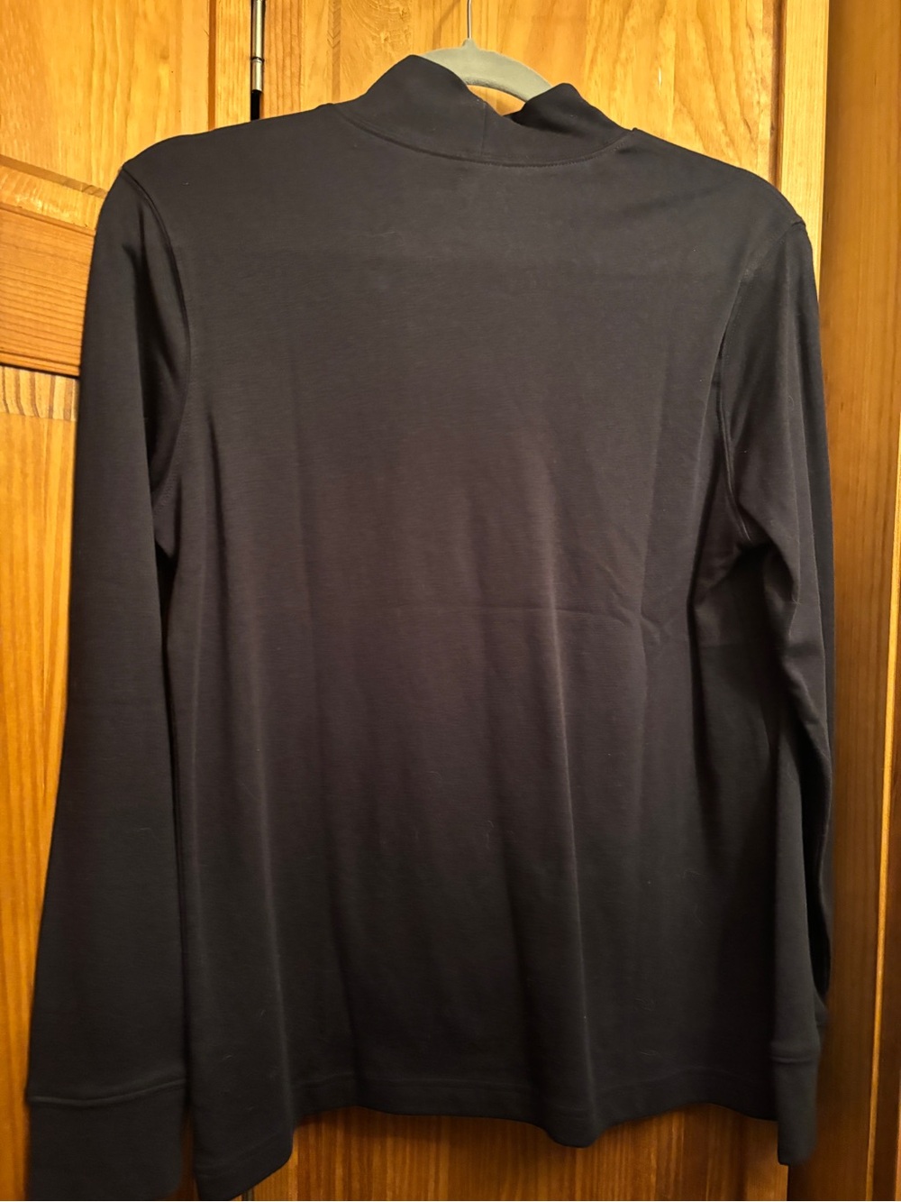 Women’s Land’s End Black Loose Turtleneck/Mock Neck Size Small - Picture 3 of 7